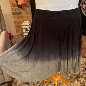 Torrid Ombre Black Grey Skirt 3X